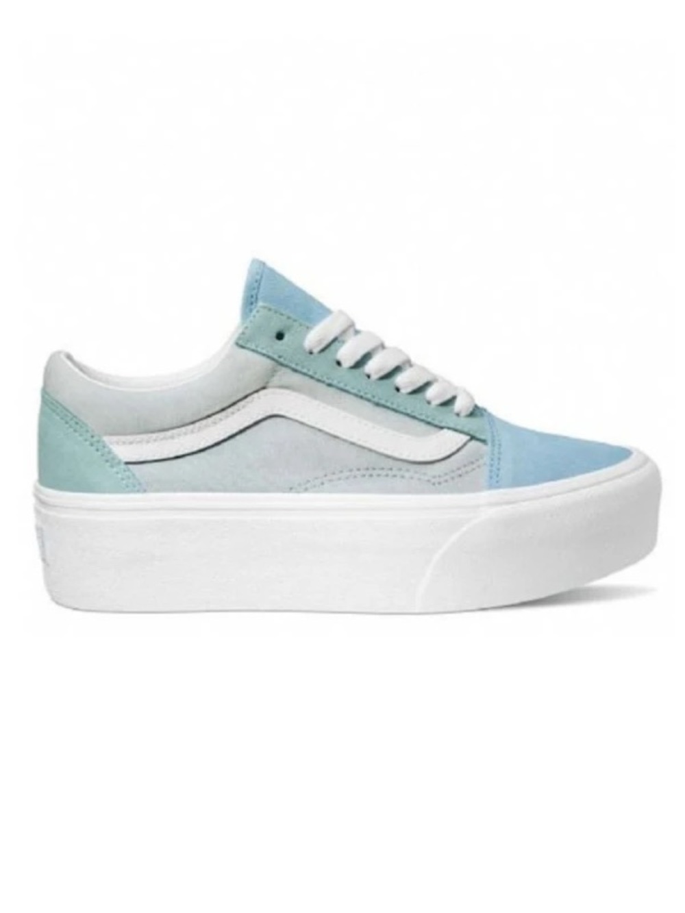 be the Vans Old Skool Stackform Blue Platform Shoes